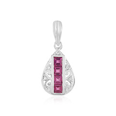 Ciondolo in argento con Rodolite