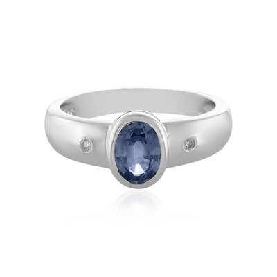 Anello in argento con Zaffiro Blu