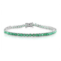 Bracciale in argento con Smeraldo Brasiliano
