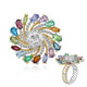 Anello in argento con Quarzo Bianco (Gems en Vogue)