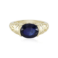 Anello in oro con Zaffiro Blu del Madagascar