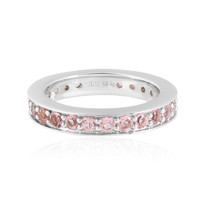 Anello in argento con Tormalina Rosa Nigeriana