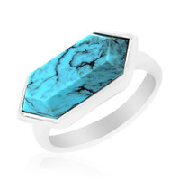 Anello in argento con Turchese Kingman (Anne Bever)