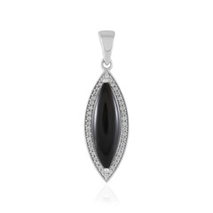 Ciondolo in argento con Onice Nero