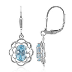 Orecchini in argento con Topazio Blu Cielo