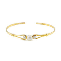 Bracciale in argento con Perla d'Acqua Dolce Bianca