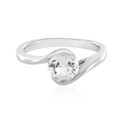 Anello in argento con Topazio Bianco