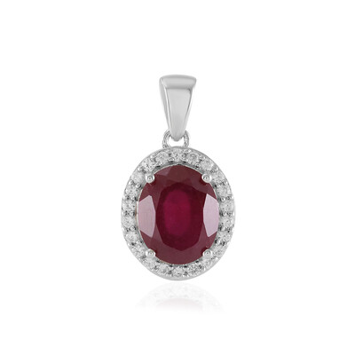 Ciondolo in argento con Rubino del Madagascar