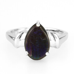 Anello in argento con Ammolite