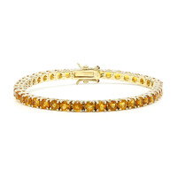 Bracciale in argento con Citrino Madeira
