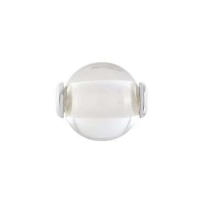 Ciondolo in argento con Quarzo Bianco (MONOSONO COLLECTION)