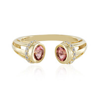 Anello in oro con Tormalina Rosa Nigeriana (Adela Gold)