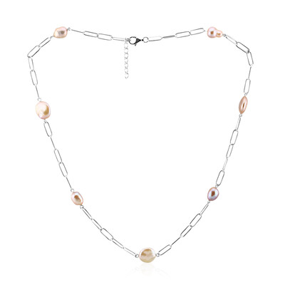 Collana in argento con Perla d'Acqua Dolce Pesca (TPC)