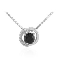 Collana in argento con Zaffiro Nero