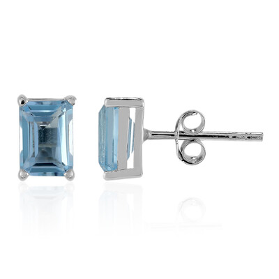 Orecchini in argento con Topazio Blu Cielo