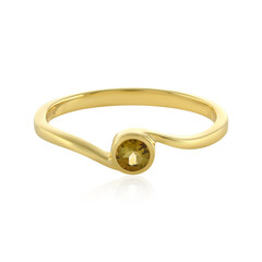 Anello in argento con Tormalina Gialla