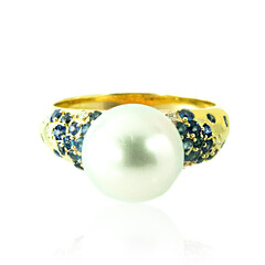 Anello in oro con Perla del Mare del Sud (de Melo)