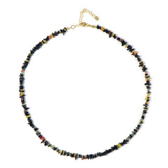 Collana in argento con Zaffiro Fancy
