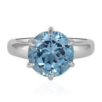 Anello in argento con Topazio Blu Cielo