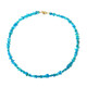 Collana in argento con Opale Blu dell'Etiopia