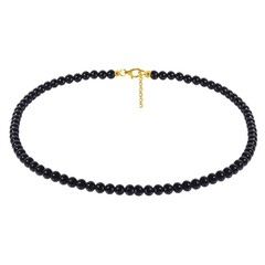 Collana in argento con Tormalina Nera