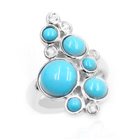 Anello in argento con Turchese Sleeping Beauty (Anne Bever)