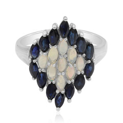 Anello in argento con Opale Bianco
