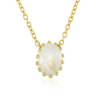 Collana in argento con Pietra di Luna Arcobaleno