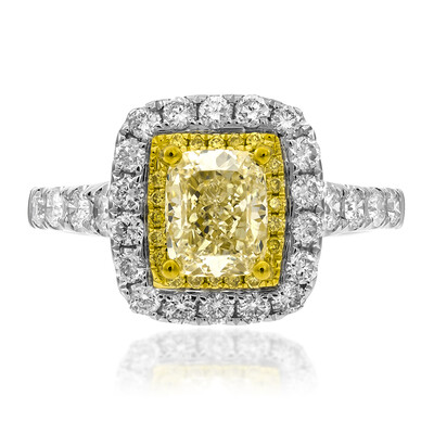Anello in oro con Diamante Giallo SI2 (CIRARI)