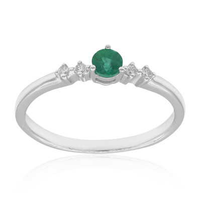 Anello in oro con Smeraldo Zambia AAA (CIRARI)
