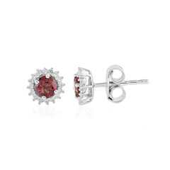 Orecchini in argento con Tormalina Rosa