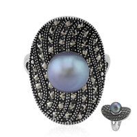 Anello in argento con Perla di Acqua Dolce (Annette classic)