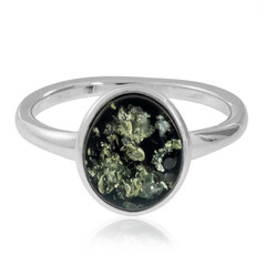 Anello in argento con Ambra Baltica