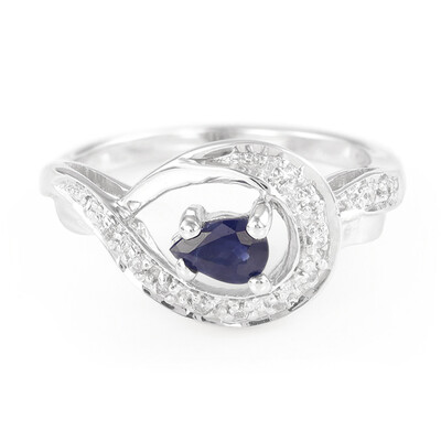 Anello in argento con Zaffiro di Laos