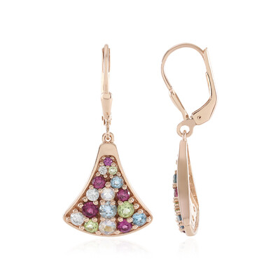 Orecchini in argento con Pietra di Luna Blu (KM by Juwelo)
