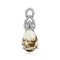 Ciondolo in argento con Magnesite