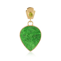 Ciondolo in argento con Uvarovite
