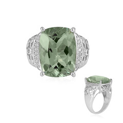 Anello in argento con Ametista Verde