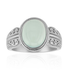 Anello in argento con Calcedonio Acqua