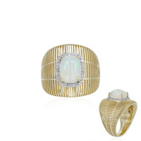 Anello in oro con Opale di Welo (Ornaments by de Melo)