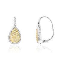 Orecchini in oro con Diamante Giallo SI2 (CIRARI)