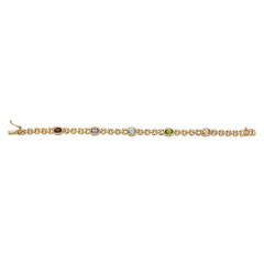 Bracciale in argento con Citrino