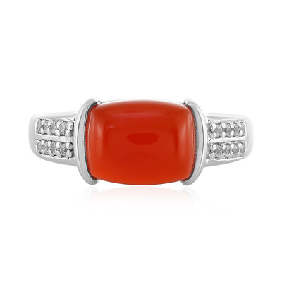 Anello in argento con Corniola