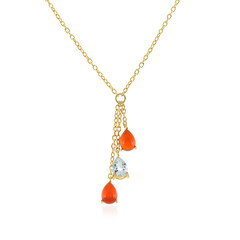 Collana in argento con Corniola