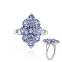 Anello in argento con Zaffiro Ceylon