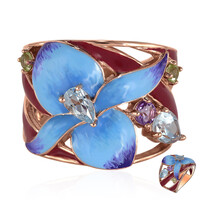 Anello in argento con Topazio Blu Cielo