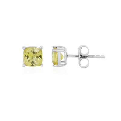 Orecchini in argento con Apatite Dorata