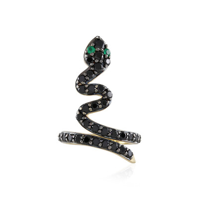 Anello in argento con Onice Verde