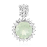 Ciondolo in argento con Prehnite