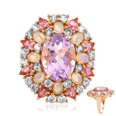 Anello in argento con Ametista Boliviana